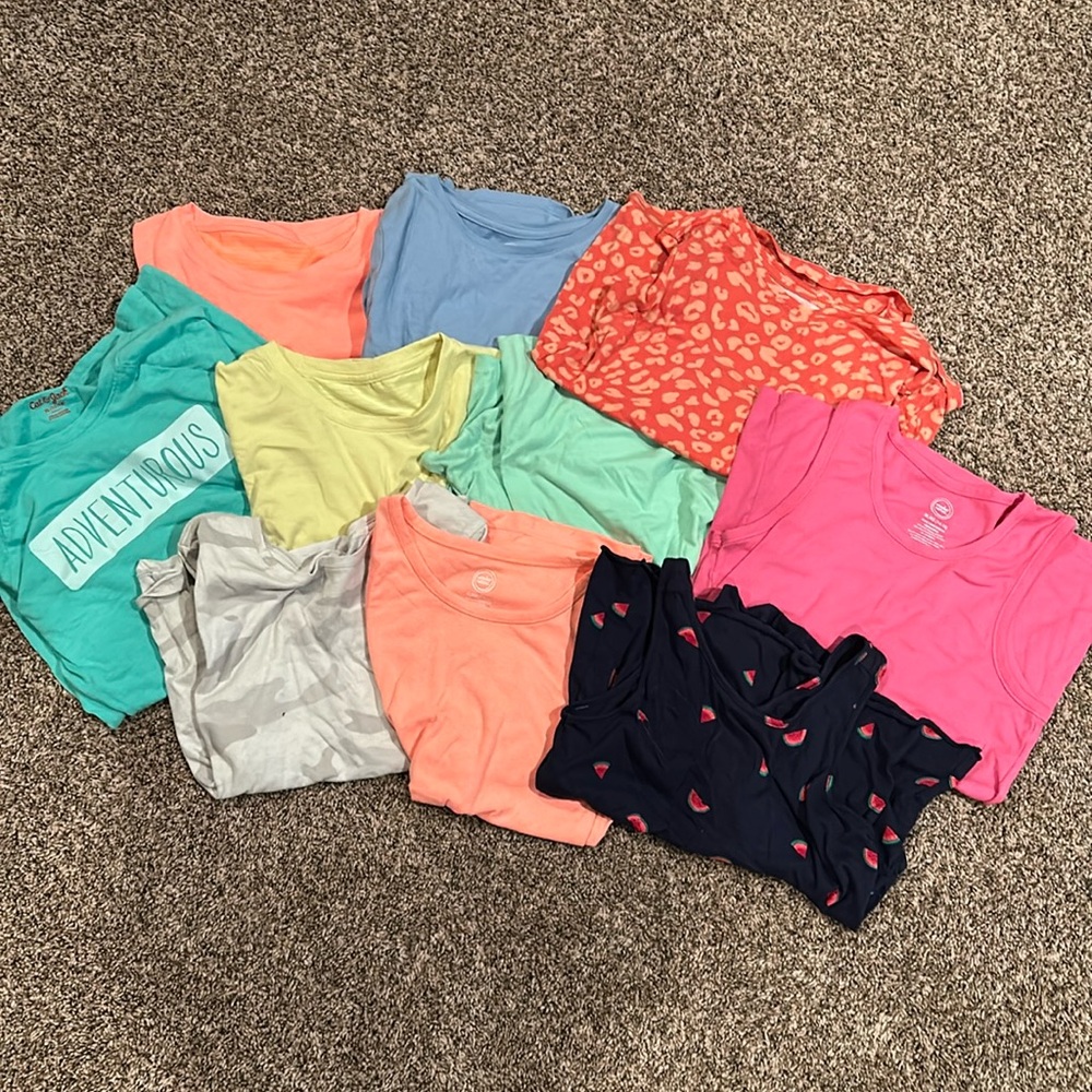 ***girls size xl shirts- 10